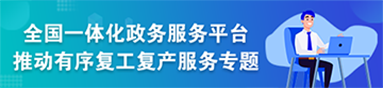 全国一体化政务服务平台推动有序复工复产服务专题